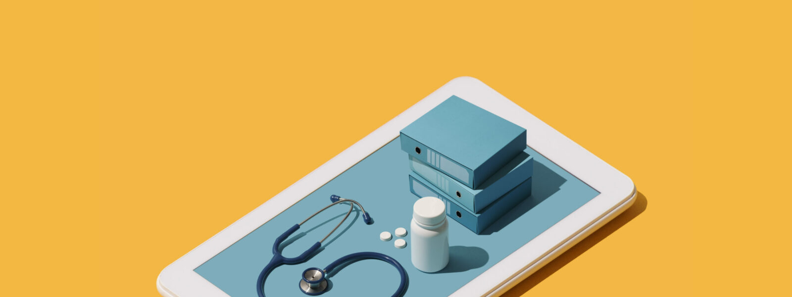 Online medical app on a smartphone