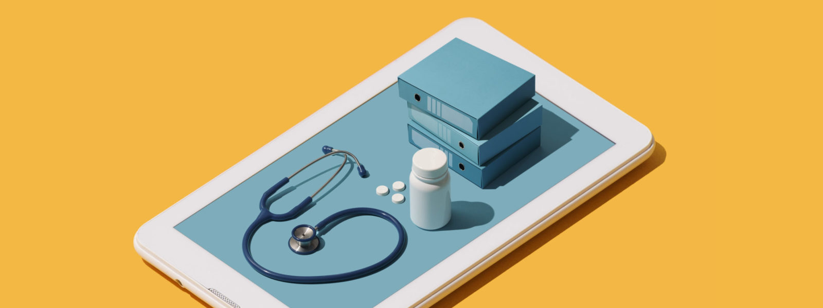 Online medical app on a smartphone