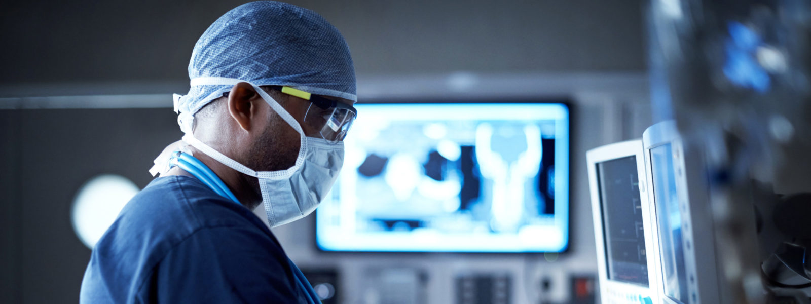 Vigilantly monitoring his patient’s vitals