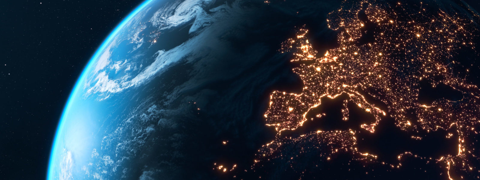 Planet Earth At Night – City Lights of Europe Glowing In The Dark