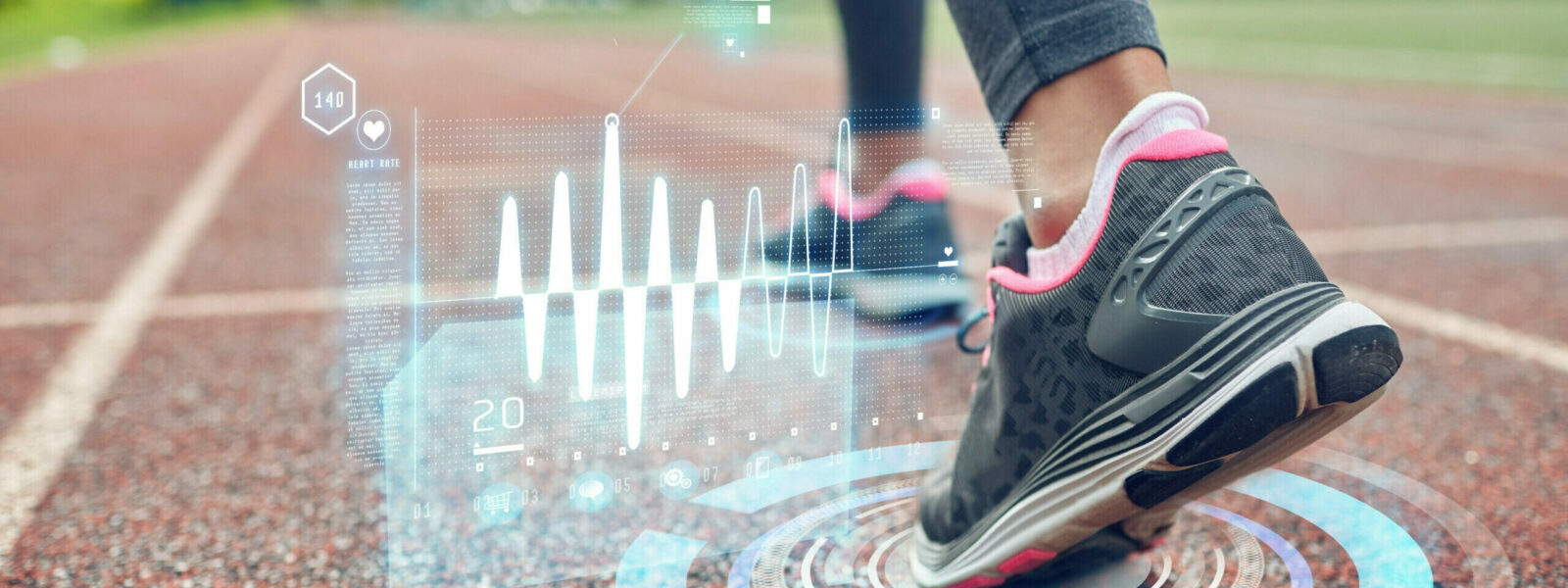 close up of woman feet running on track