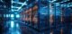 Modern data center with servers