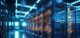 Modern data center with servers
